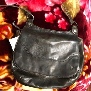 FRYE Melissa Saddle Crossbody NWT Dark Brown